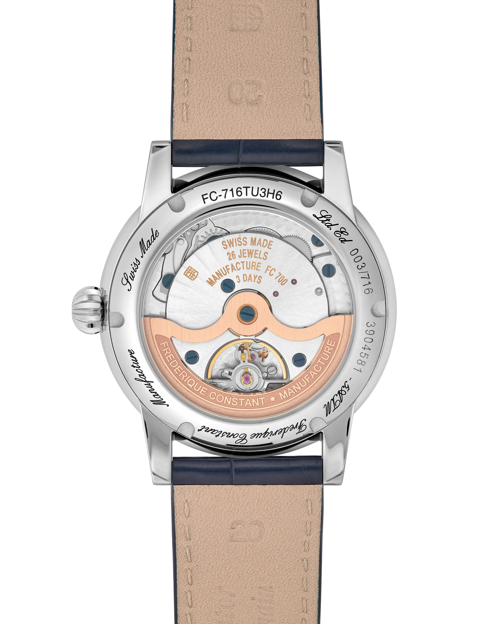 Manufacture Classic Moonphase Date Watch FC-716TU3H6 | Frederique